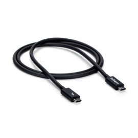 StarTech.com 1m (3.3ft) Passive Thunderbolt 3 Cable, 20Gbps, 100W PD, 4K Video, Thunderbolt Cable, Compatible with USB4/DP Alt Mode, Thunderbolt 4, USB 3.2/Type-C (TBLT3MM1M)