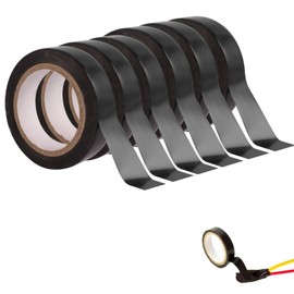 JALEVID Self-Welding Soldering Tape, 6 Rolls Insulation Tape, Black Tape, Welding, Waterproof for Electricians, Hose, Emergency Repair, Cable Insulation