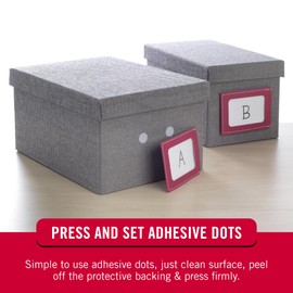 VELCRO Brand VELCRO Brand Dots with Adhesive | Sticky Back Round Hook and Loop Circles | 5/8in, 80 Pack | Arts and Crafts, School Projects, 95215W, White