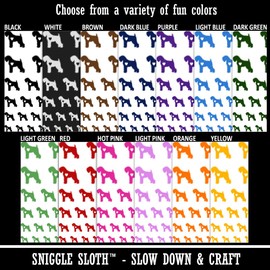 Black Russian Terrier Chornyi Dog with Heart Temporary Tattoo Water Resistant Fake Body Art Set Collection - Orange (One Sheet)