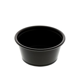 AmerCare Poly Black Portion Cup, 2 Oz, Case of 2500