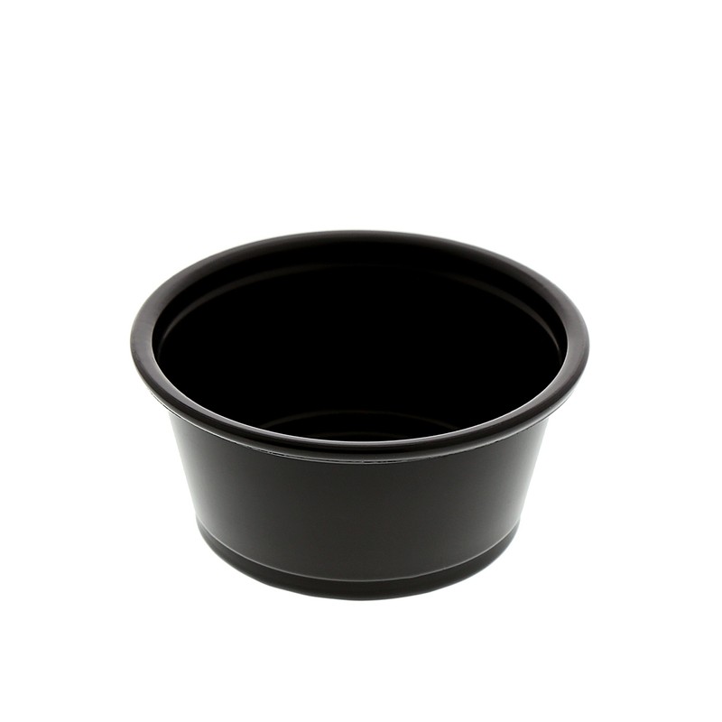 AmerCare Poly Black Portion Cup, 2 Oz, Case of 2500