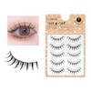 LASHIDOL False Eyelashes, Natural Eyelashes, Round of Eyes, Thin, Transparent