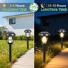 Awethone 4 Pack Solar Pathway Lights Outdoor, Induction Wall Light