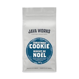 Java Works Coffee - Christmas Cookie Flavoured Coffee, 340 Grams