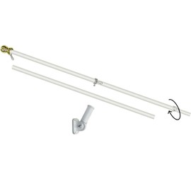 Vietnam Veteran USA 3 x 5 FT Flag + 6 Ft Spinning Tangle Free Pole + Bracket