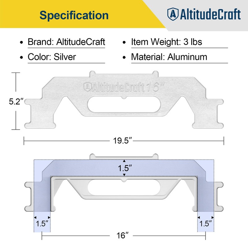 AltitudeCraft Framing Tools - 16'' Framing Stud Layout Tool, Stud