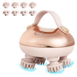 arboleaf Scalp Massager Kneading Head Massager Scalp Stress Relax,6 in 1 Hair Massage with 12 Massage Claws,Recharagable Head Stratcher