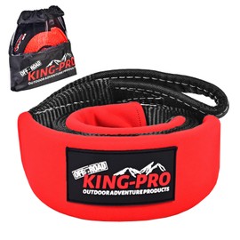 KING-PRO Tree Saver Strap 3in x 8ft, Emergency Recovery Tow Strap 33,000lbs Break Strength Tree Trunk Protector Rope for SUV ATV Off Road