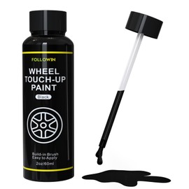 Black Rim Touch Up Paint for Cars, Black Wheel Paint Repair Kit,Curb Rash Repair Kit 2oz/60ml