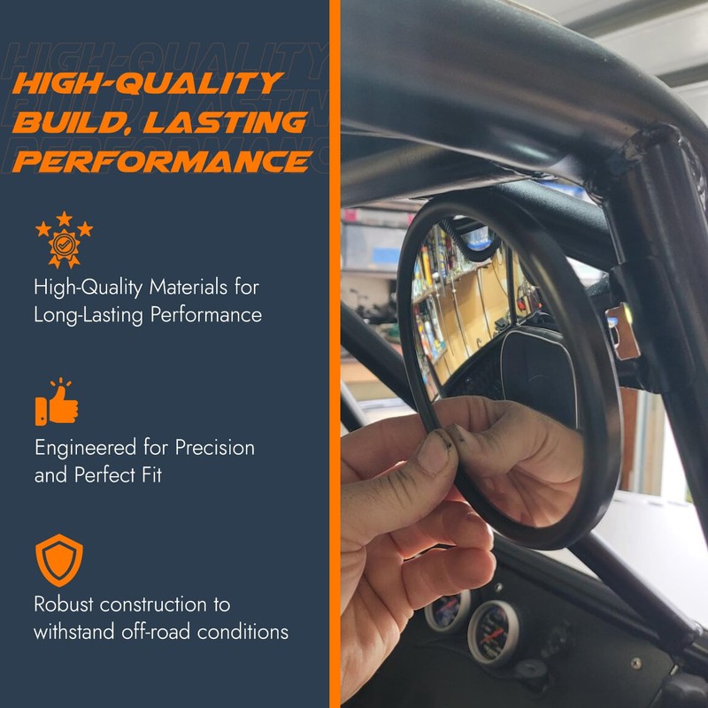 Baja Racing Supply Offroad Side View Mirror – Round Convex