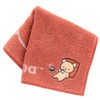 Rilakkuma Towel Handkerchief, Relax 1 (Red) Women's Towel, Hand Towel,