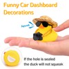 wonuu Car Decorations Rubber Ducks, Dashboard Rubber Ducky for Car