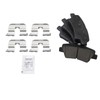 TRQ Rear Brake Pad & Rotor Kit Ceramic Compatible with