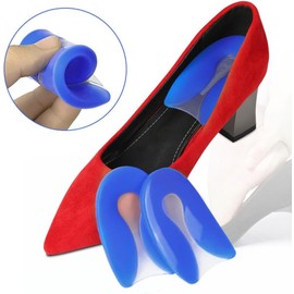 1 Par Talonera Silicona Almohadillas Gel Forma U Talón Almohadillas Para Pies Aliviar el Dolor de Zapatos Protector de Espolón de Talón Plantillas Fascitis Plantar Unisex Cojín Inserción de Zapatos