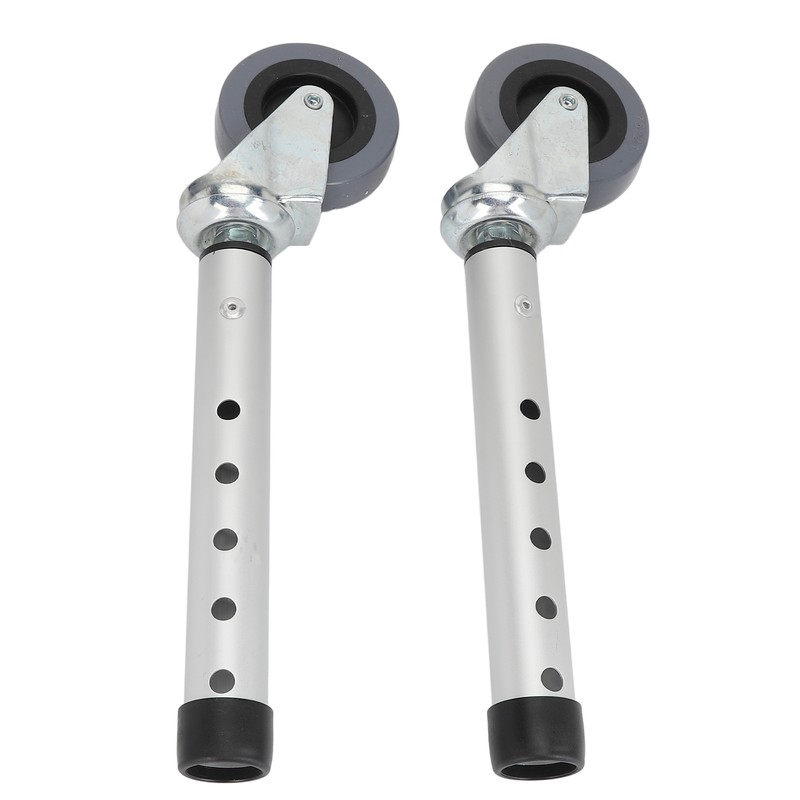 Walker Wheels Universal Rotating Adjustable Height Replacement Seniors Walker Front