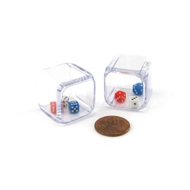 Set of 2 Six Sided 25mm 3-in-A-Cube Triple Dice