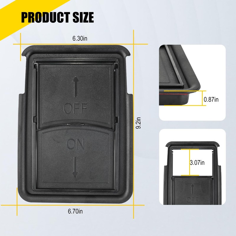 3mirrors Center Console Hidden Storage Box Compatible with 2023-2025 Honda