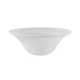 Aspen Creative 23517-11, Alabaster Replacement Glass Shade for Medium Base Socket Torchiere Lamp, Swag Lamp and Pendant & Island Fixture, 12-1/4" Diameter x 4-3/4" Height