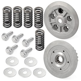Clutch Center Inner Hub & Outer Pressure Plate & Heavy Duty Springs Kit For Yamaha Raptor 660 660R YFM660R 2001 2002 2003 2004 2005 4PT-16371-00-00 3YF-16351-00-00