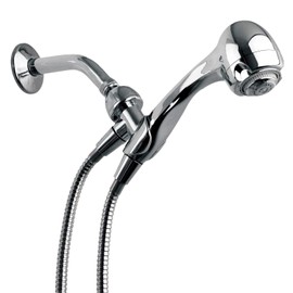 Niagara Conservation N2935CH Earth Spa 3-Spray with 2 GPM 2.7-in. Wall Mount Handheld Shower Head in Chrome, 1-Pack | Bathroom Shower Head Sprayer with Pressure Compensation Technology