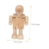 COHEALI 20 pcs Joint Wooden Figurine Doll Models Unfinished Blank