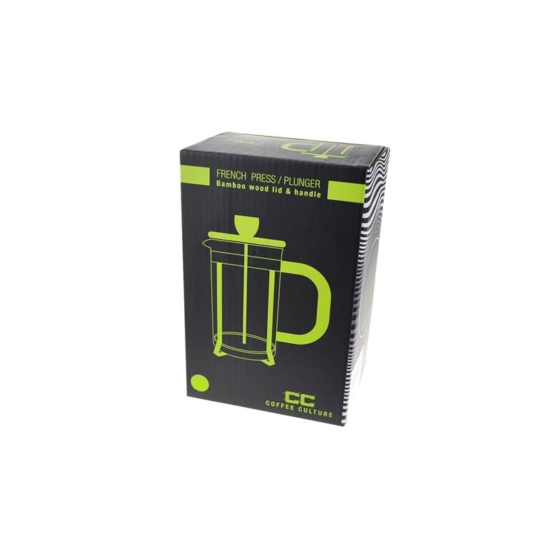 Coffee Culture Bamboo Size: 600Ml French Press/Plunger, Brown, PLNG600-BM