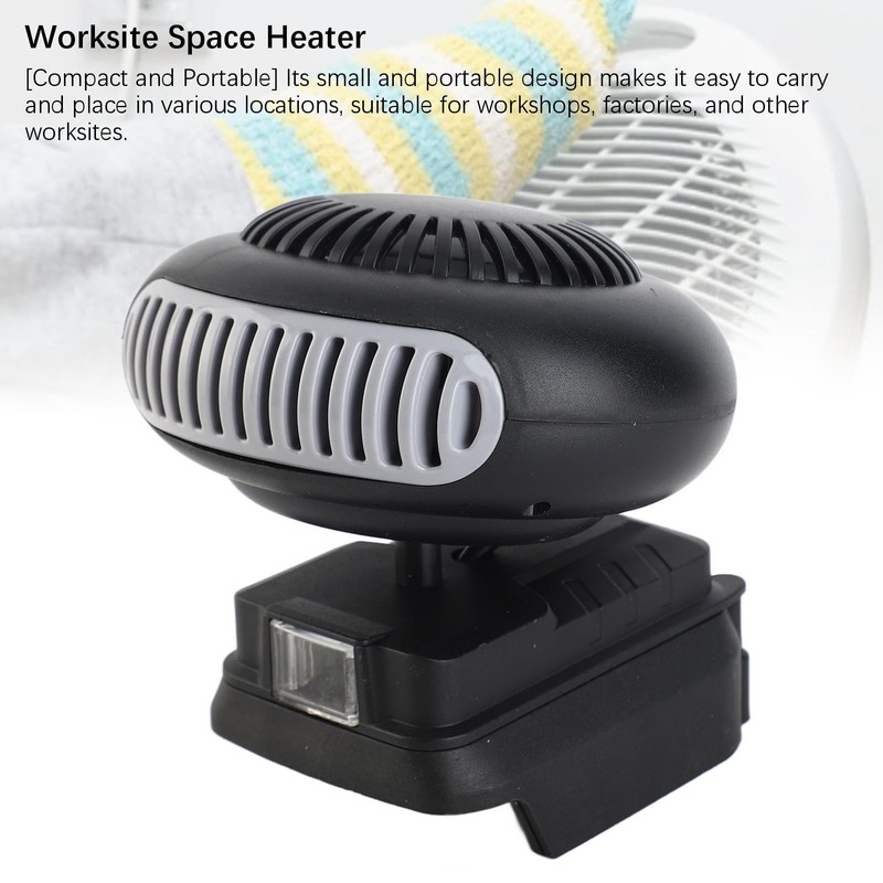GOWENIC 18V Battery Powered Heater, 170W 2 Gears Small Space