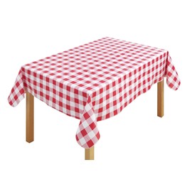 Maximex Cut to Size Tablecloth in Red Check Design - Cut to Size Tablecloth in Timeless Red Check Design with High Weather Resistance, 180 x 140 cm, Plastic, 140 x 180 cm, Multicoloured