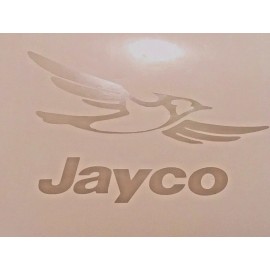 JAYCO -2- JAYCO CHROME Decals Decal Sticker PAIR RV Camper Trailer 5th Wheel POP-UP