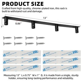 (2-Pack) Calvana Metal Stand Mixer Attachment Storage Organizer, Compatible with KitchenAid Attachments; Durable & Reliable Construction