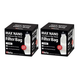 Red Sea 2 Boxes of Max Nano Replacement 225 Micron Thin-Mesh Filter Bag, 2 Bags Each