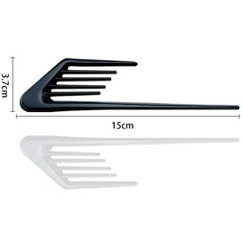 JNNJ Pack of 2 Car Air Intakes Outdoor Decorative, Car Air Intake Grille, Air Intake Grille Vent, Bonnet Air Vents Mudguard Ventilation Grille (Black)