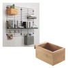Metaltex Mural Line Wall Grid Bamboo Box Small, Wood Colour,