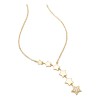 Collar Dije 7 Estrellas Dama Acero Inoxidable Chapa Oro 18k