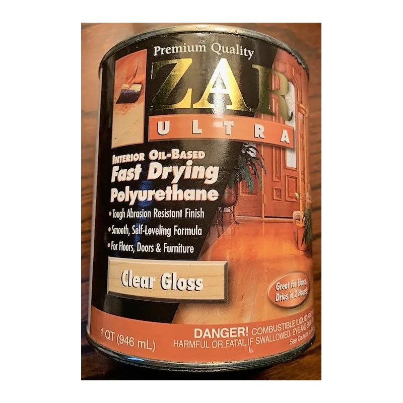 Zar Ultra 328 Interior Oil Based Fast Drying Polyurethane Clear