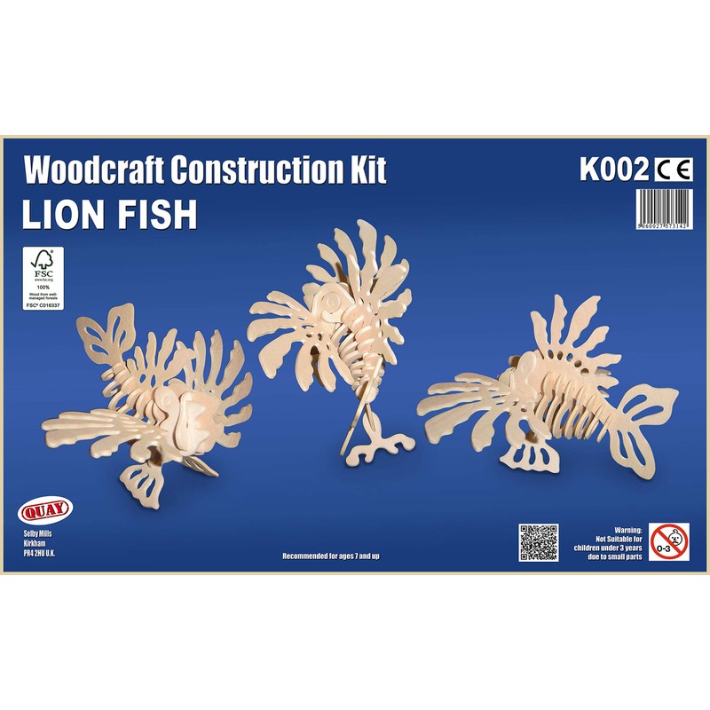 Quay Lion Fish Woodcraft Construction Kit FSC