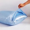 Satin Pillowcase, Similar to Silk Pillow Cases (Blue - 2