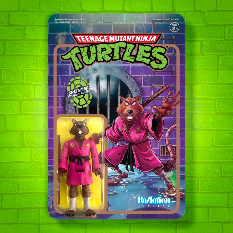 SUPER7 ReAction Action Figure - TMNT W2 Splinter