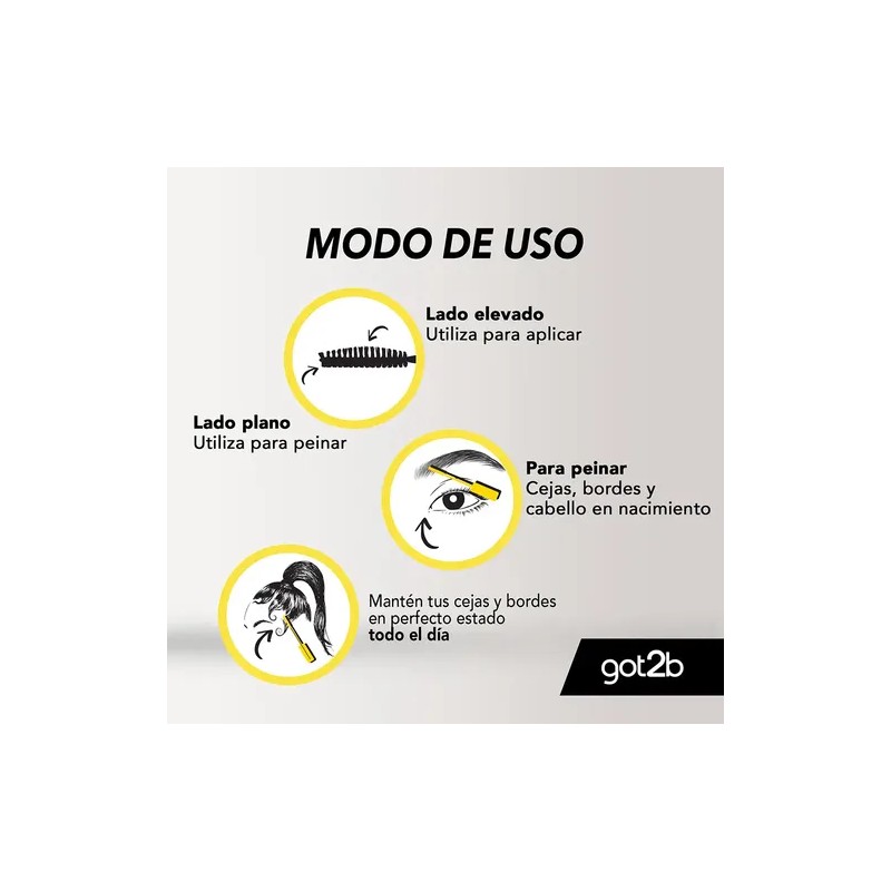 Gel Para Cejas Y Bordes Schwarzkopf Got2b Glued 16ml