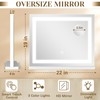 ROLOVE Lighted Vanity Mirror with Lights, LED Makeup Mirror with