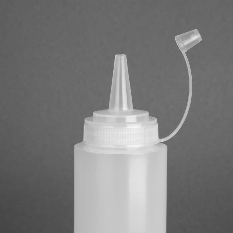 Vogue Squeeze Sauce Bottle with Nozzle Cap 227 ml/8 oz,