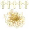 50 PCS Gold Cross Bible Paper Clips - Dual-Purpose Journaling