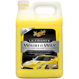 Meguiar's Ultimate Wash and Wax, Car Wash and Wax Cleans and Shines in One Step, Wash, Shine, and Protect with an Enhanced pH Neutral Car Paint Cleaner, 1 Gallon