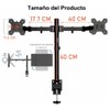 Vimi Soporte Articulado 2 Monitores 15-33 Pulgadas para Escritorio