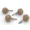 RII 32MM Dia Set of 6 Jute Rope Cabinet knobs