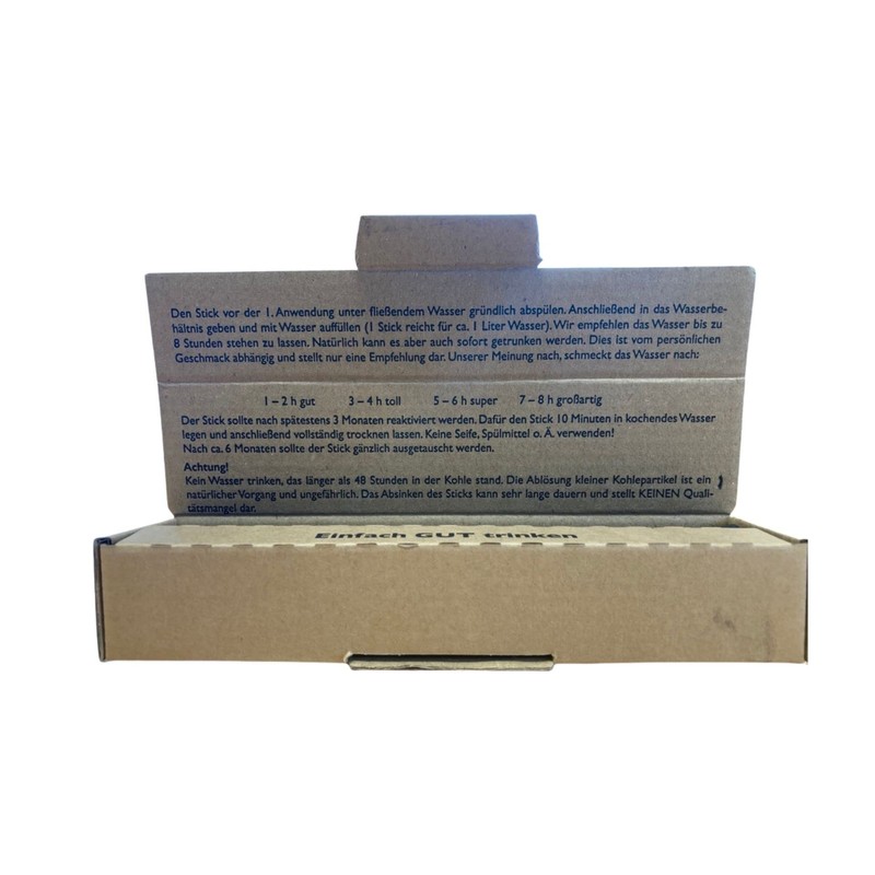 KohleStick Pack of 2, 100% Natural Water Filter for Pure