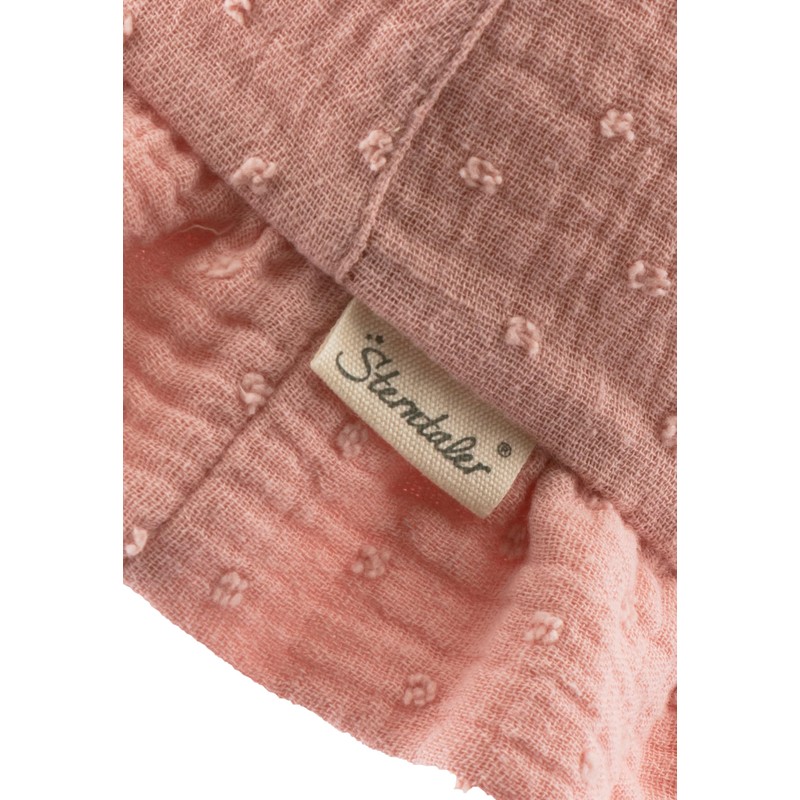 Sterntaler Girls' Muslin Printed Polka Dot Hat, Matt Pink, 51