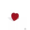 Paparazzi Hypnotizing heart red heart ring set