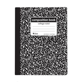 C-Line Composition Notebook, College Ruled, 1 Notebook, Black Marble (22022)